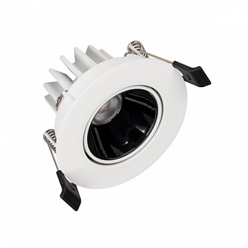 Встраиваемый светодиодный светильник Arlight MS-Forecast-Built-Turn-R102-12W Warm3000 035449 (встраиваемые)  фото, kupilegko.ru