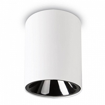 Потолочный светодиодный светильник Ideal Lux Nitro 15W Round Bianco 205977  фото, kupilegko.ru