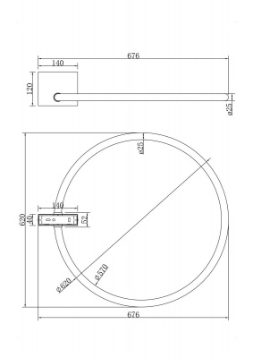Настенный светильник Maytoni Anillo MOD315CL-L25CH3K  фото, kupilegko.ru