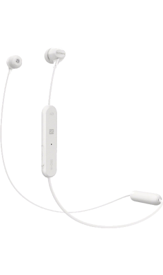 Bluetooth-гарнитура Sony WI-C300, белая  фото, kupilegko.ru