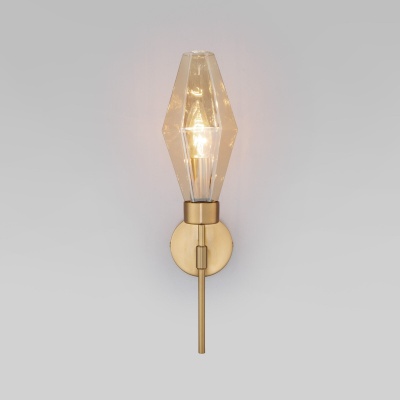 Бра, светильник настенный накладной Eurosvet 60143/1 латунь  фото, kupilegko.ru