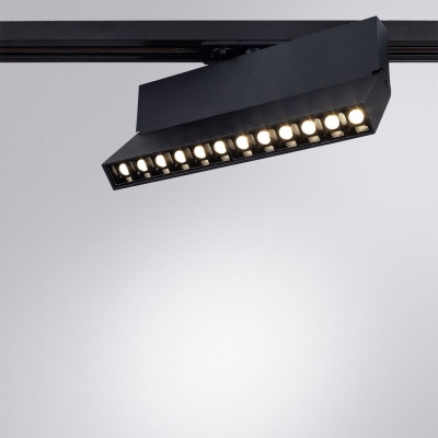 Трековый светодиодный светильник Arte Lamp Flash A4572PL-1BK  фото, kupilegko.ru