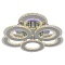 Потолочная светодиодная люстра Profit Light 8043/3+3 CHR  фото, kupilegko.ru