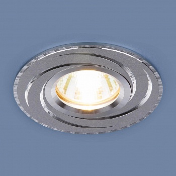 Встраиваемый светильник Elektrostandard 2002 MR16 HL/SL графит/cеребро 4690389059704  фото, kupilegko.ru