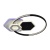 Потолочная светодиодная люстра Profit Light 8295 WHT+BLK  фото, kupilegko.ru