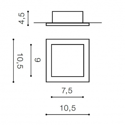 Встраиваемый светильник Azzardo Minorka AZ2801 (встраиваемые)  фото, kupilegko.ru