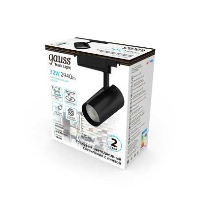 Трековый светодиодный светильник Gauss Track Light Led TR088  фото, kupilegko.ru