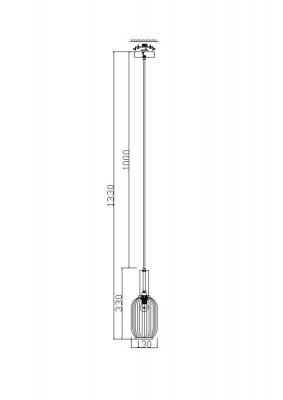 Подвесной светильник Freya Zelma FR8013PL-01AM  фото, kupilegko.ru