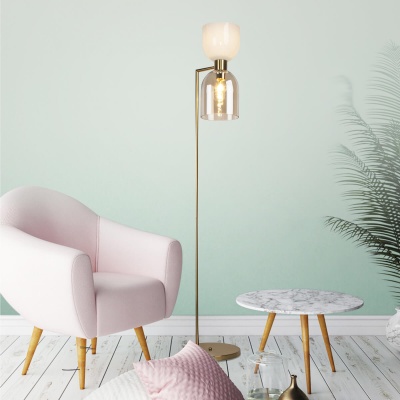 Торшер Eurosvet Tandem 01085/2 латунь  фото, kupilegko.ru