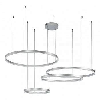 Подвесной светодиодный светильник Indigo Galass 14001/4P Silver V000016L  фото, kupilegko.ru