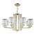 Подвесная люстра Crystal Lux Nicolas SP-PL8 Gold/White  фото, kupilegko.ru