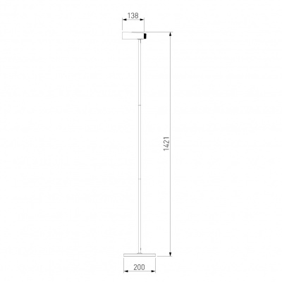 Торшер Eurosvet Joel 80430/1 серебро/хром  фото, kupilegko.ru