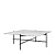 TS Black / White Carrara Marble Стол кофейный Gubi  фото, kupilegko.ru
