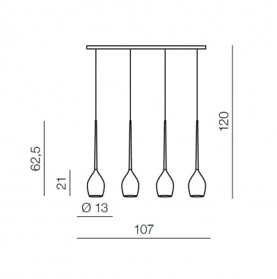 Подвесной светильник Azzardo Izza 4 AZ0101  фото, kupilegko.ru