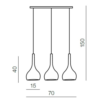 Подвесной светильник Azzardo Soul 3 AZ1655  фото, kupilegko.ru