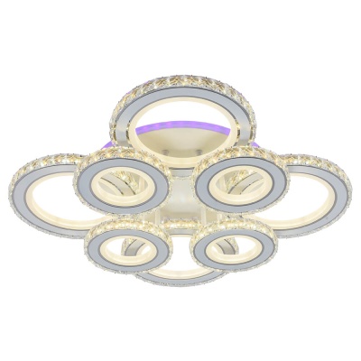 Потолочная светодиодная люстра Profit Light 8061/4+4 WHT  фото, kupilegko.ru