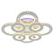Потолочная светодиодная люстра Profit Light 8061/4+4 WHT  фото, kupilegko.ru