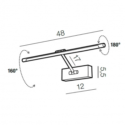 Подсветка для картин Azzardo Davinci 48 AZ2650  фото, kupilegko.ru
