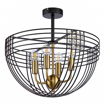 Потолочный светильник Indigo Fresco 10001/4C Black V000104  фото, kupilegko.ru