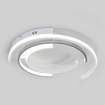 Потолочный светодиодный светильник Eurosvet Gross 90248/3 белый/ хром  фото, kupilegko.ru