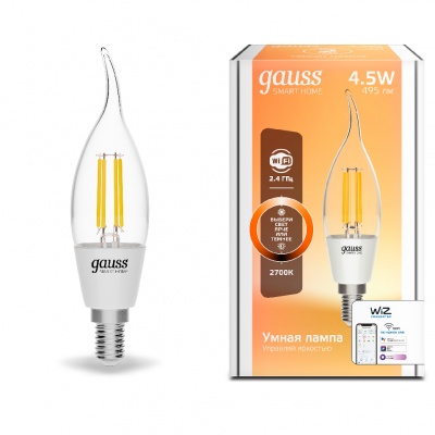 Светодиодная лампа Gauss Smart Home Clear 1260112  фото, kupilegko.ru
