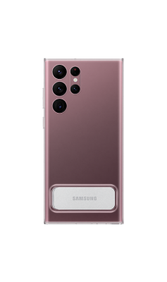 Чехол-крышка Samsung EF-JS908CTEGRU для Galaxy S22 Ultra с подставкой, поликарбонат / полиуретан, прозрачный  фото, kupilegko.ru