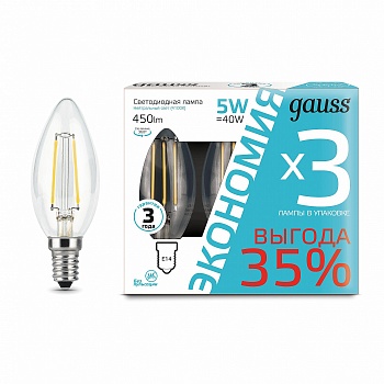 Светодиодная лампа Gauss 103801205T  фото, kupilegko.ru