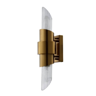 Бра, светильник настенный накладной Crystal Lux Justo AP2 Brass  фото, kupilegko.ru