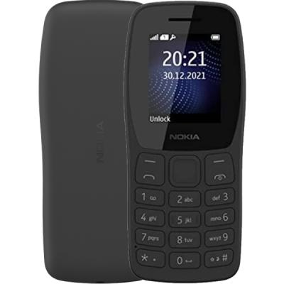 Мобильный телефон кнопочный Nokia 105 (2022) Dual SIM Черный  фото, kupilegko.ru