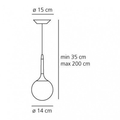 Подвесной светильник Artemide Castore 1045010A  фото, kupilegko.ru