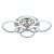 Потолочная светодиодная люстра Profit Light 8076/6 CHR  фото, kupilegko.ru