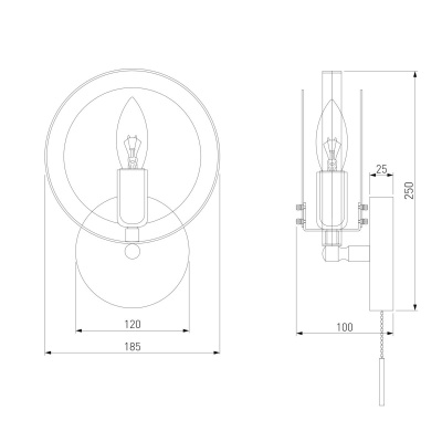 Бра, светильник настенный накладной Eurosvet 70121/1 белый  фото, kupilegko.ru