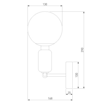 Бра, светильник настенный накладной Eurosvet 50251/1 золото  фото, kupilegko.ru
