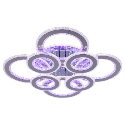 Потолочная светодиодная люстра Profit Light 8040/4+4 CHR  фото, kupilegko.ru