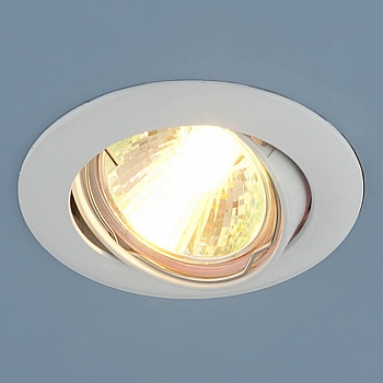 Встраиваемый светильник Elektrostandard 104S MR16 WH белый 4690389060298  фото, kupilegko.ru