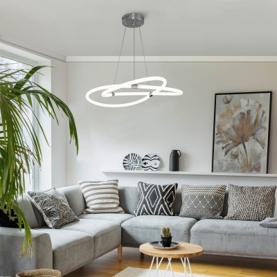 Подвесной светодиодный светильник Eurosvet Smart Warta 90234/1 хром  фото, kupilegko.ru