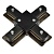 Коннектор X-образный Volpe UBX-Q121 K41 Black 1 Polybag UL-00001282  фото, kupilegko.ru