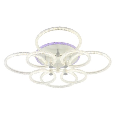 Потолочная светодиодная люстра Profit Light 8024/4+4 WHT  фото, kupilegko.ru