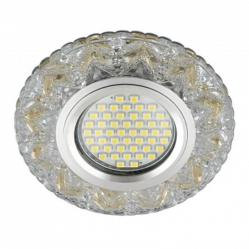 Встраиваемый светильник Fametto Luciole DLS-L146 Gu5.3 Glassy/Gold  фото, kupilegko.ru