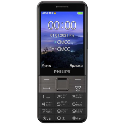 Мобильный телефон кнопочный Philips Xenium E590 Черный  фото, kupilegko.ru