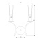 Бра, светильник настенный накладной Eurosvet 60141/2 хром  фото, kupilegko.ru
