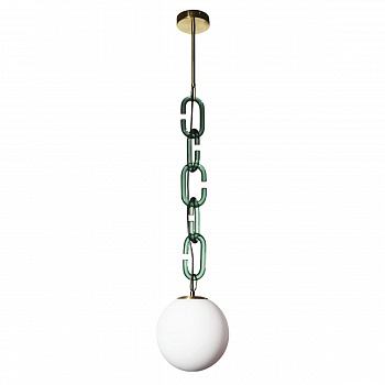 Подвесной светильник Loft IT Chain 10128P Green  фото, kupilegko.ru