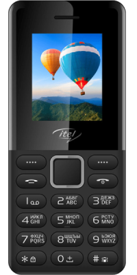 Мобильный телефон кнопочный Itel it2163R, черный  фото, kupilegko.ru