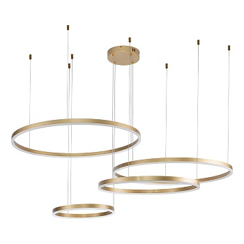 Подвесной светодиодный светильник Indigo Galass 14001/4P Gold V000015L  фото, kupilegko.ru