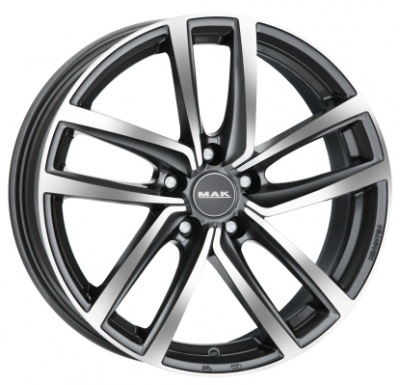 Литые колесные диски MAK FIVESTAR 9x21 5x112 ET35 D66.45 Чёрный глянцевый с полированной лицевой частью (F9021FSBM35WSX)  фото, kupilegko.ru