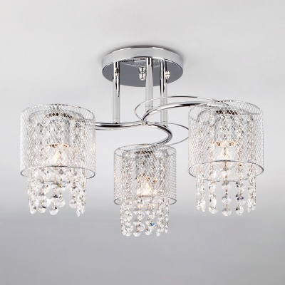 Потолочный светильник Eurosvet 30137/3 хром  фото, kupilegko.ru