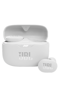 Bluetooth-гарнитура JBL TUNE 130NC TWS, белая  фото, kupilegko.ru