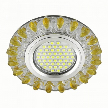 Встраиваемый светильник Fametto Luciole DLS-L148 Gu5.3 Glassy/Gold  фото, kupilegko.ru