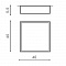 Накладной светильник Azzardo Monza Square 40 AZ2275