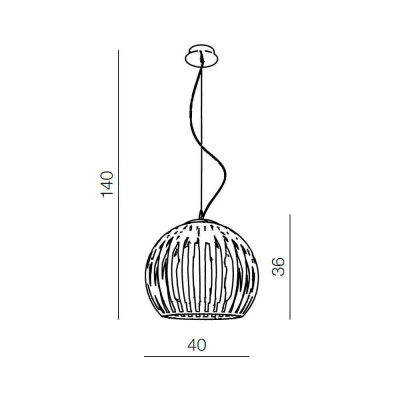 Подвесной светильник Azzardo Arcada L AZ0479  фото, kupilegko.ru